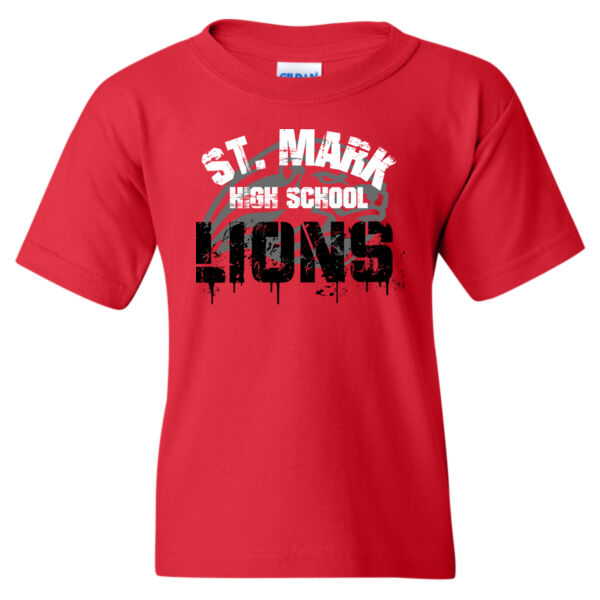 Gildan Youth Distressed Printed T-Shirt Thumbnail