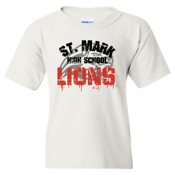 Gildan Youth Distressed Printed T-Shirt Thumbnail