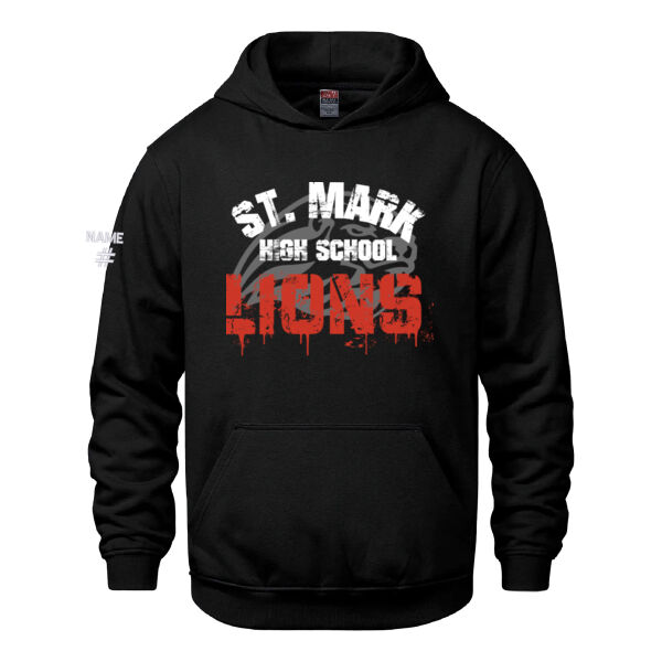 Vault Youth Distressed Printed Hoodie Thumbnail