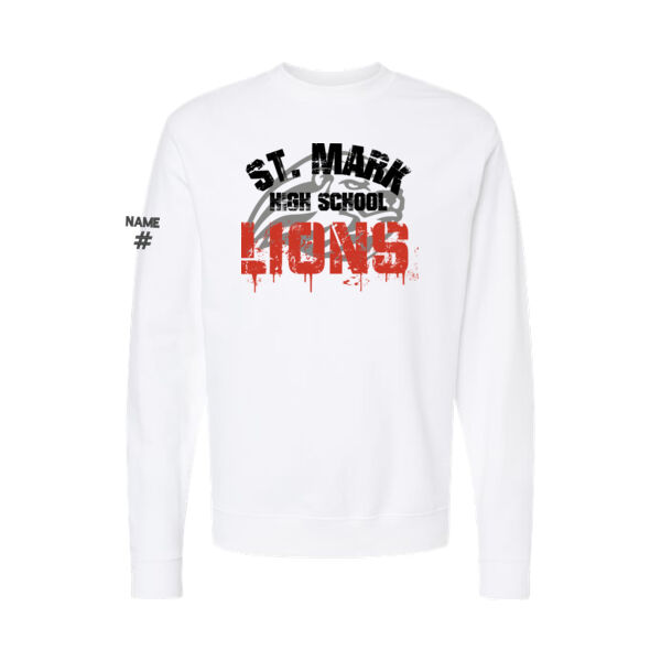 Independent Unisex Distressed Printed Crewneck Thumbnail