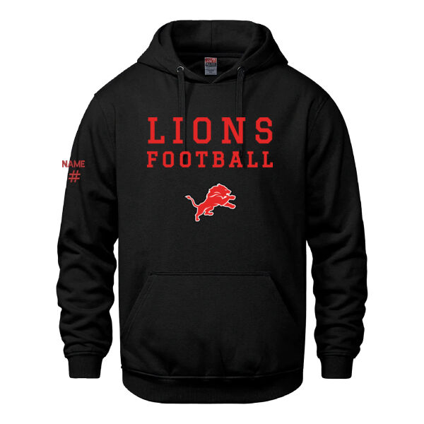 Vault Unisex Lions Football Printed Hoodie Thumbnail